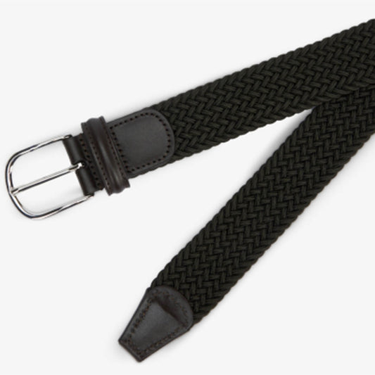 Andersons Classic Elastic Woven Belt Olive