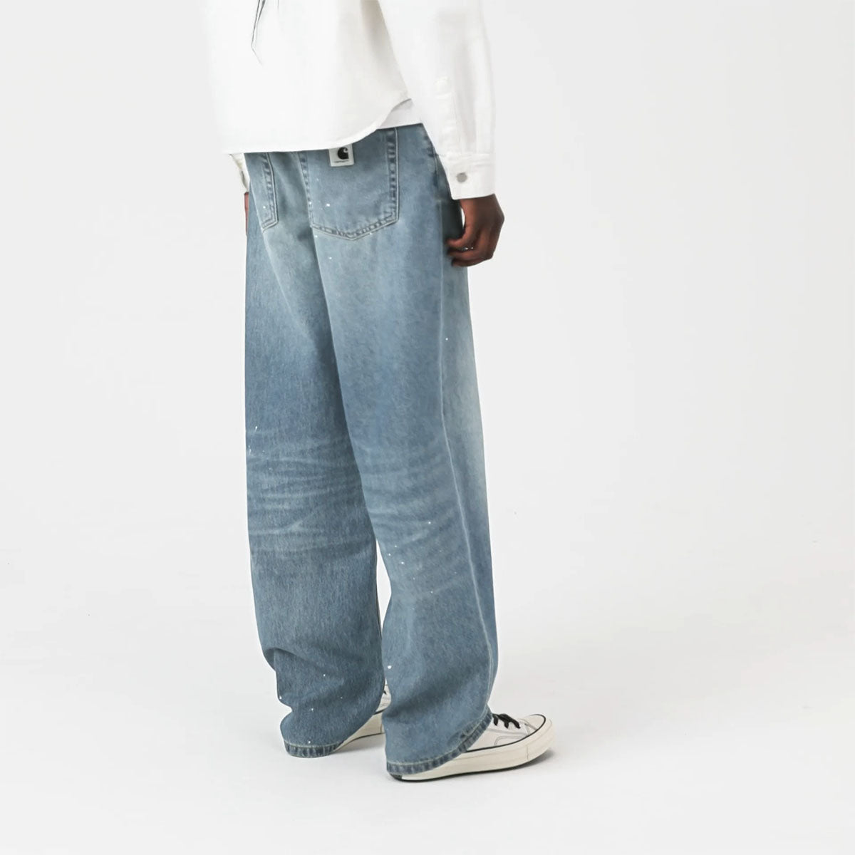 Carhartt WIP W' Arin Pant Blue Destroy wash, splatter