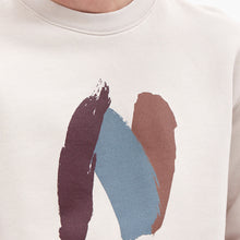 Load image into Gallery viewer, Norse Projects Arne Relaxed Brush N Logo Sweat Marble White
