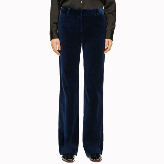 Bella Freud Velvet 1976 Trousers Dark Marine