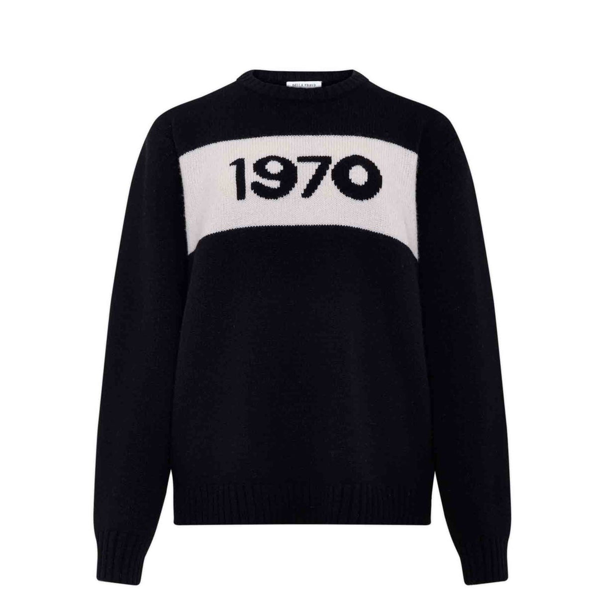 Bella Freud 1970 Oversized Jumper Black Supra