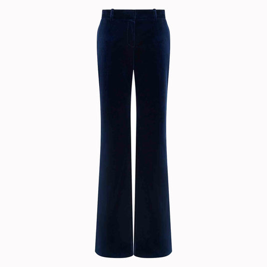 Bella Freud Velvet 1976 Trousers Dark Marine