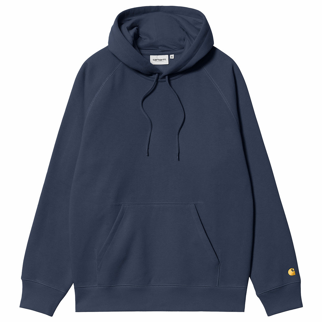 Carhartt WIP Hooded Chase Sweat Blue / Gold