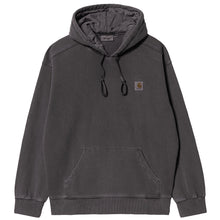 Load image into Gallery viewer, Carhartt WIP Nelson Hooded Sweat Charcoal Garment Dyed
