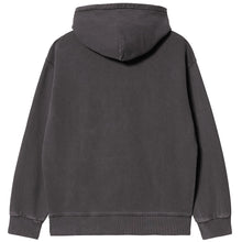 Load image into Gallery viewer, Carhartt WIP Nelson Hooded Sweat Charcoal Garment Dyed
