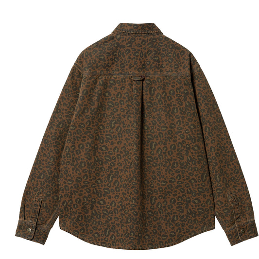 Carhartt WIP Conro Shirt Jac Camo Leo Tamarind