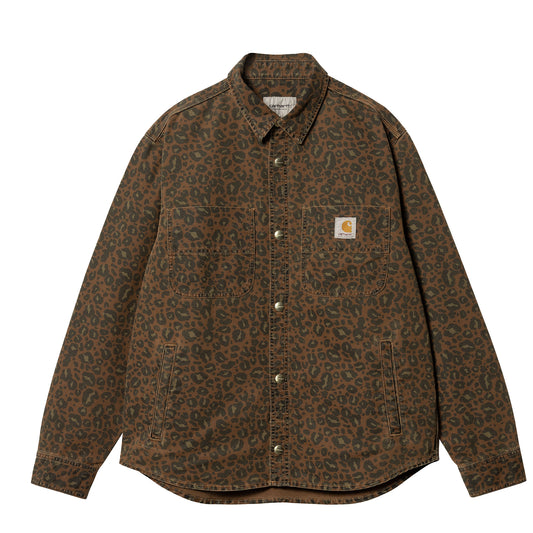 Carhartt WIP Conro Shirt Jac Camo Leo Tamarind