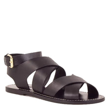 Load image into Gallery viewer, Sessun Dakla Sandals Leather Black
