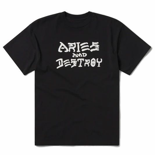 Aries Vintage Aries and Destroy SS Tee Black