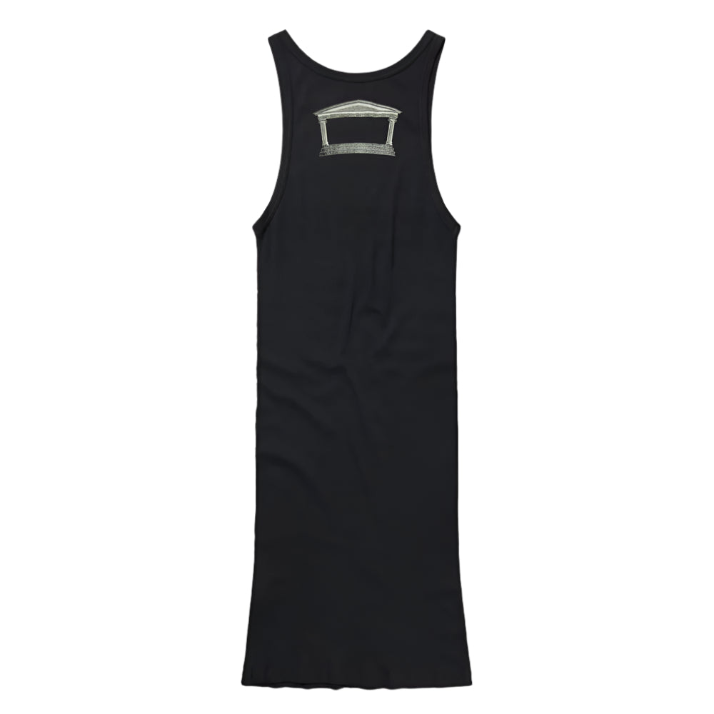 Aries Ancient Temple Lightweight Vest Dress Black