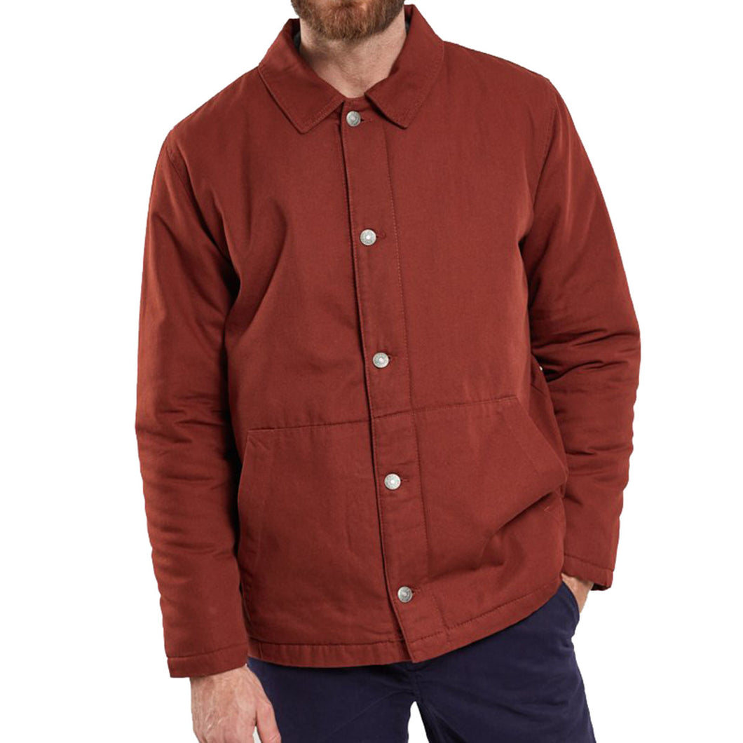 Armor Lux Quilted Fisherman's Jacket Deep Paprika