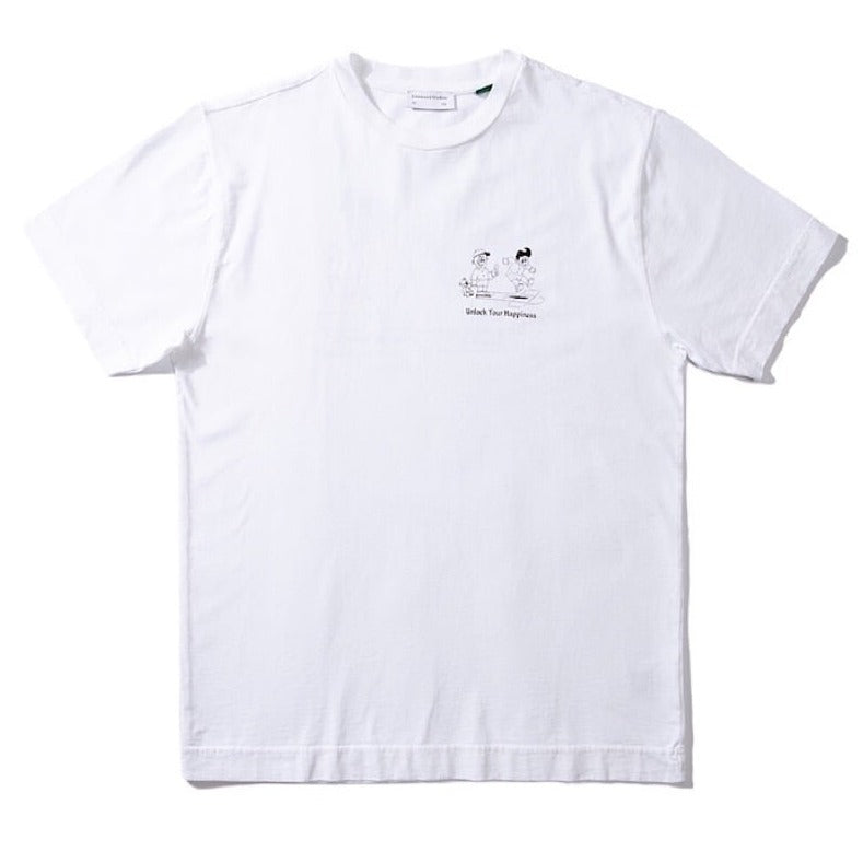 Edmmond Studios Unlock Your Happiness  T-Shirt Plain White