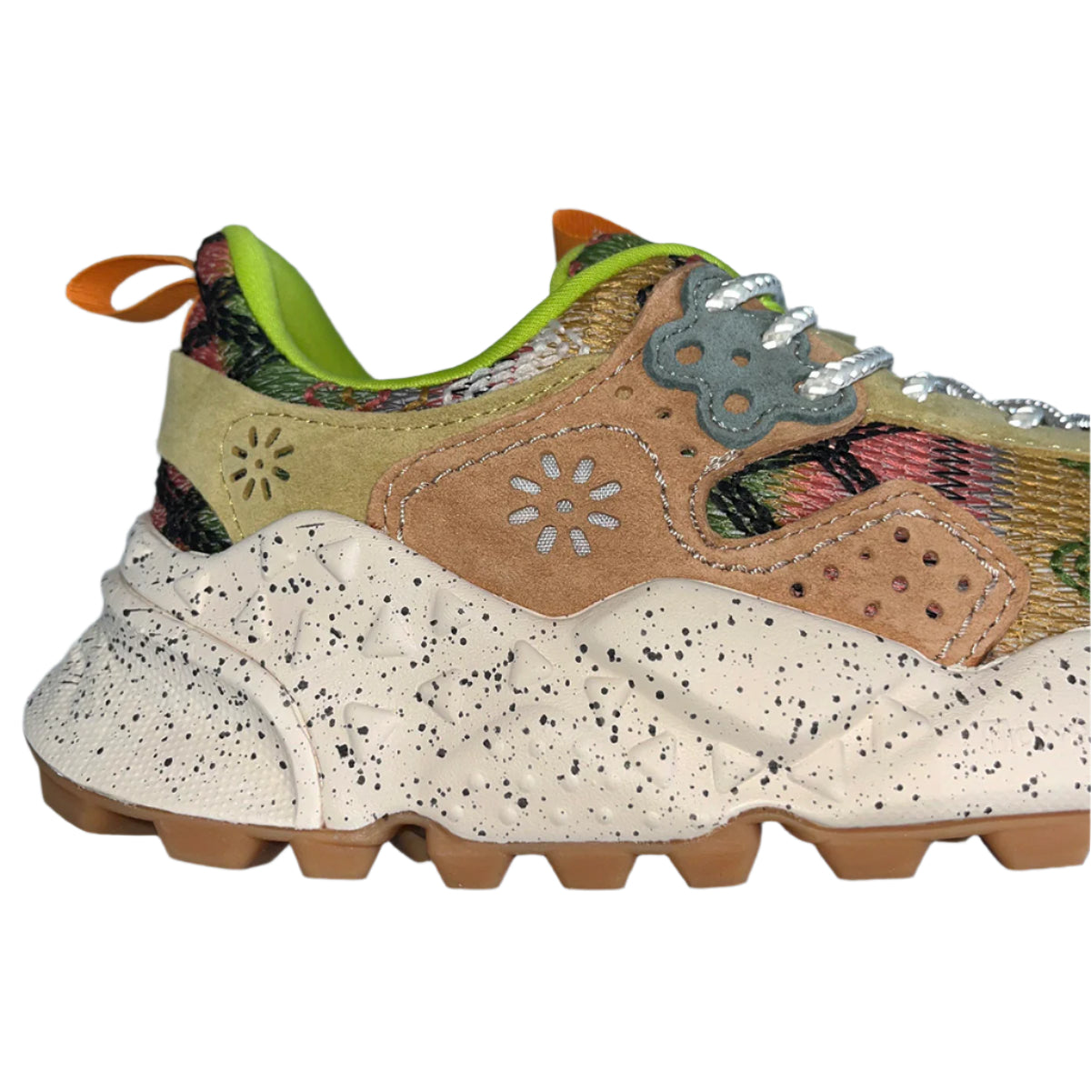Flower Mountain W' Kotetsu Suede Knitted Multi Fabric Grey / Pea
