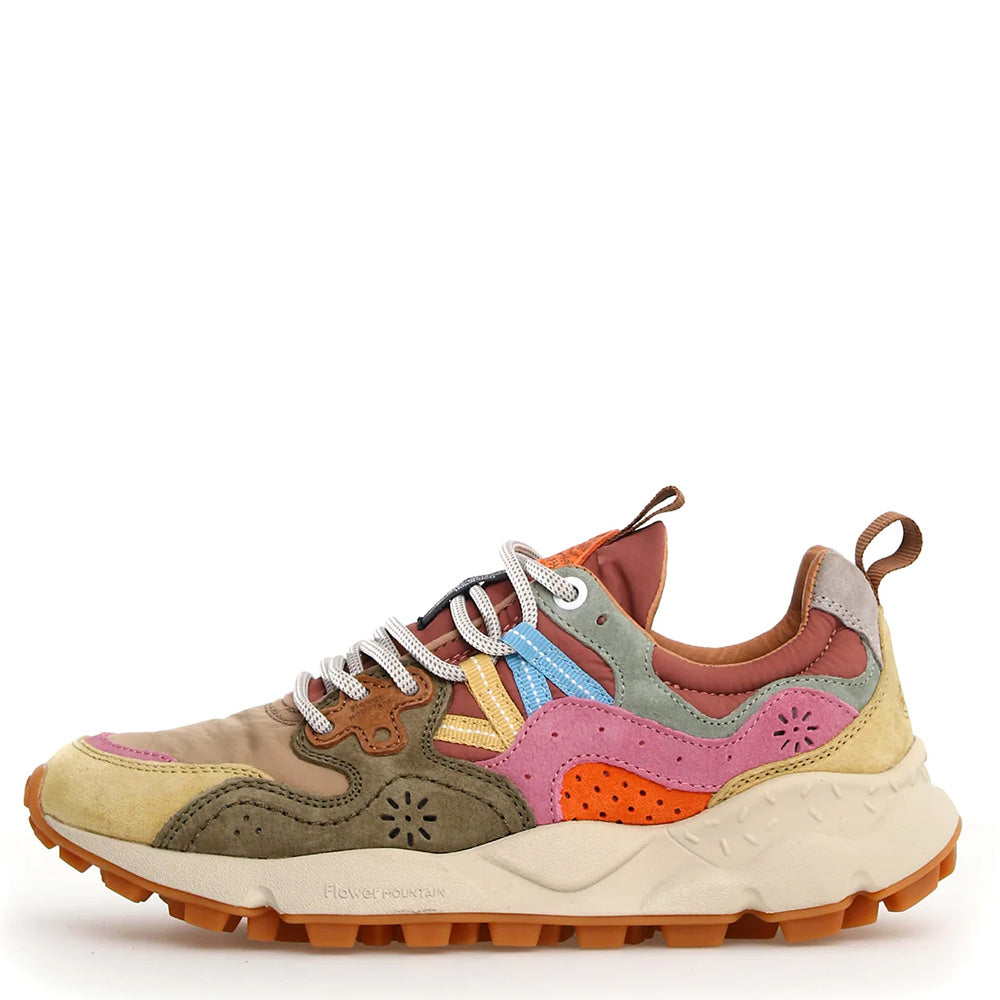 Flower Mountain W' Yamano 3 Suede / Nylon - Cream / Taupe / Military