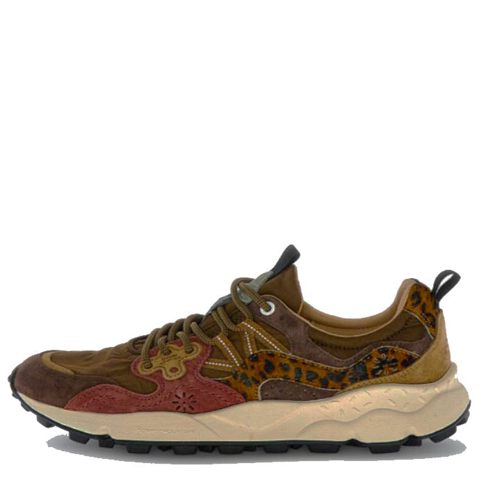 Flower Mountain U' Yamano 3 Suede/Pony Hair Brown-Bordeaux