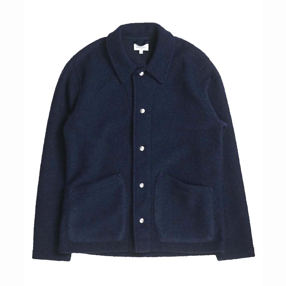 Hartford Fleece Coach Jacket Navy