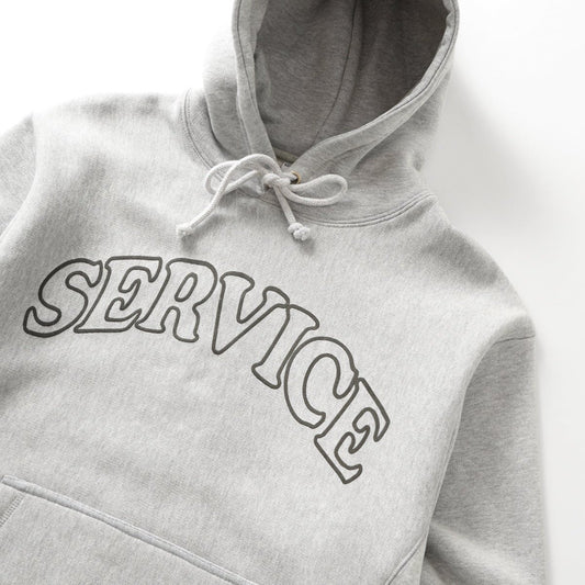 Service Works Arch Logo Hoodie Marl Grey