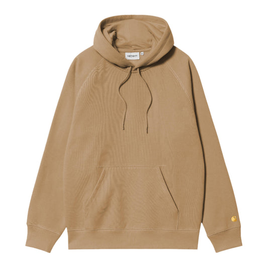 Carhartt WIP Hooded Chase Sweat Peanut / Gold