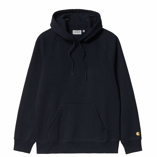 Carhartt WIP Hooded Chase Sweat Dark Navy / Gold