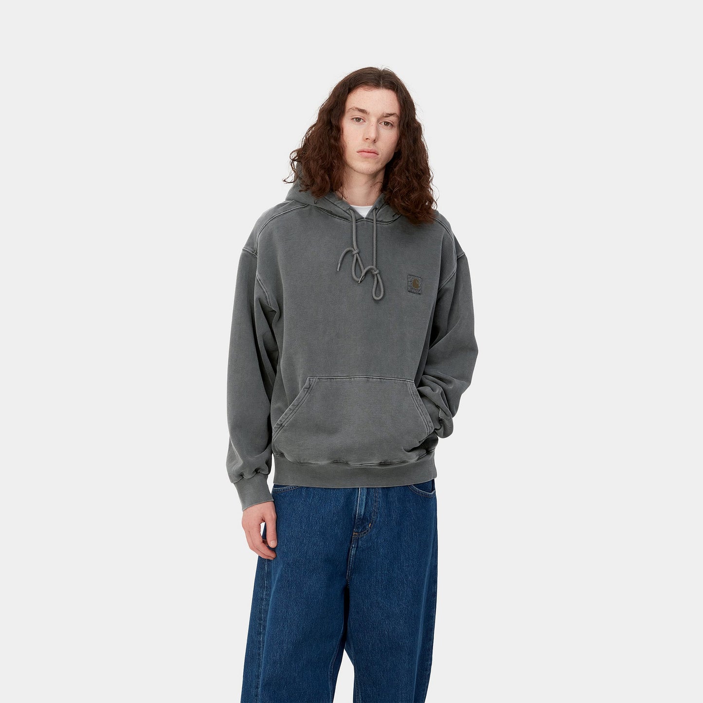 Carhartt WIP Vista Hooded Sweat Black Garment Dyed