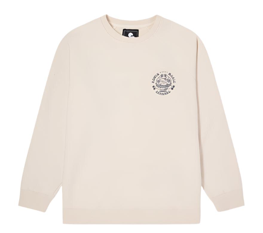 Edwin Music Channel Sweat Whisper White
