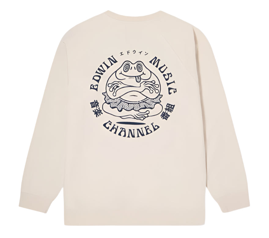 Edwin Music Channel Sweat Whisper White