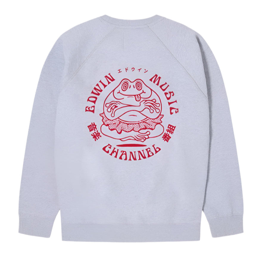 Edwin Music Channel Sweat Grey Marl