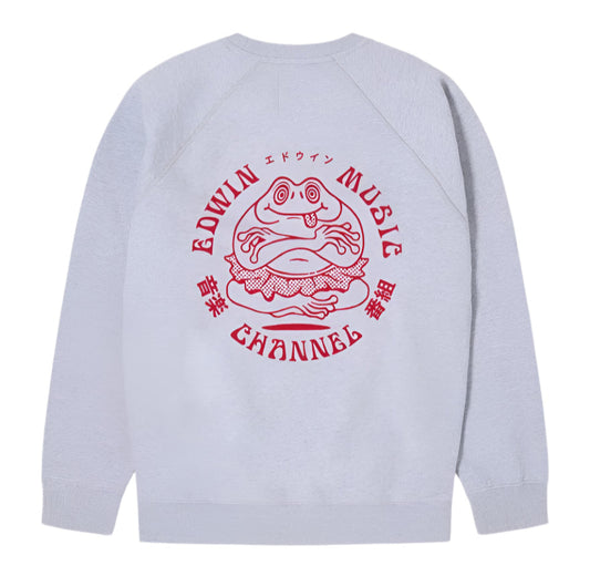 Edwin Music Channel Sweat Grey Marl