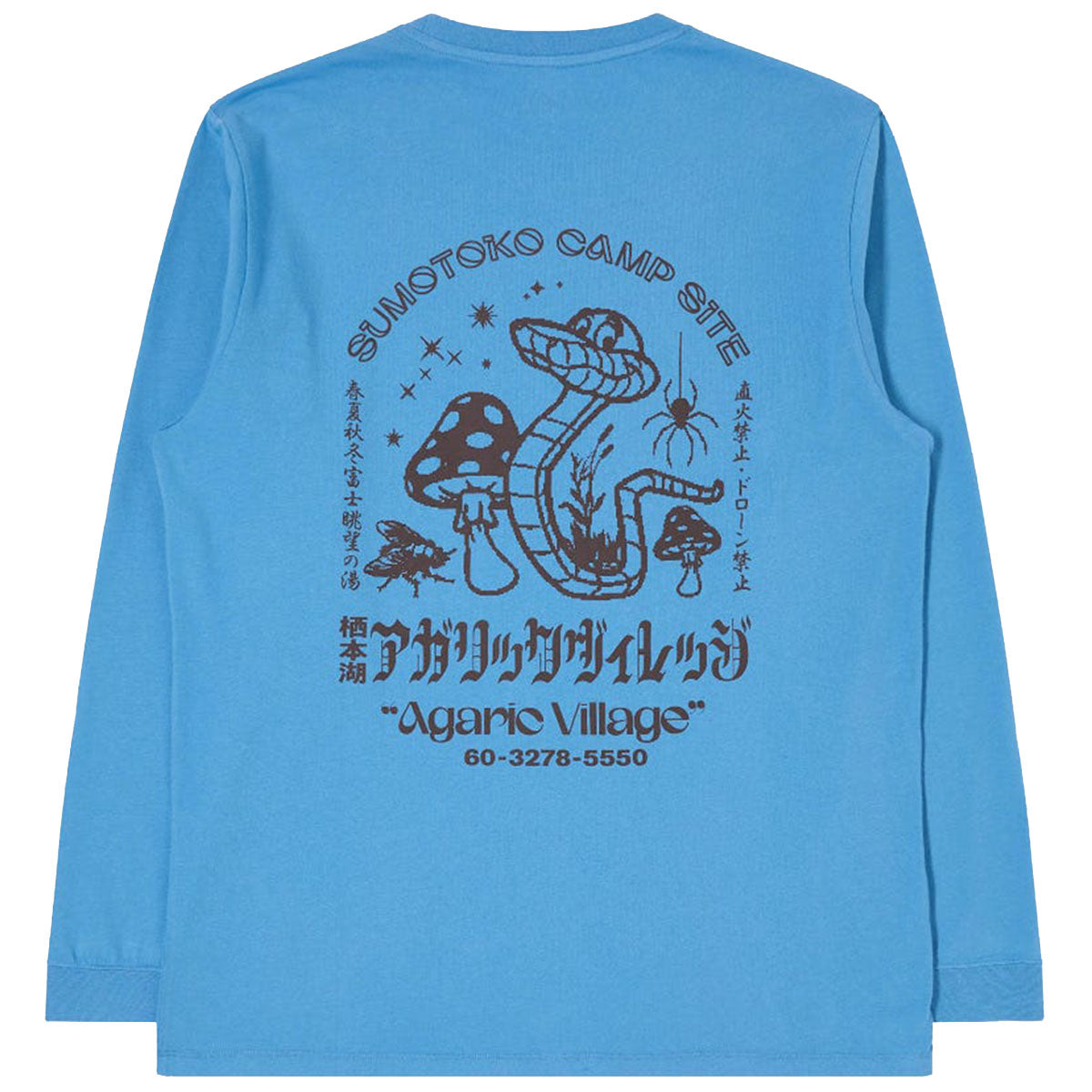 Edwin Agaric Village T-Shirt Parisian Blue