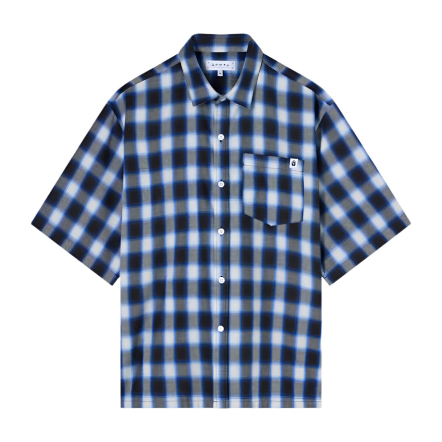 Edwin Millbury Shirt SS Blue / Black