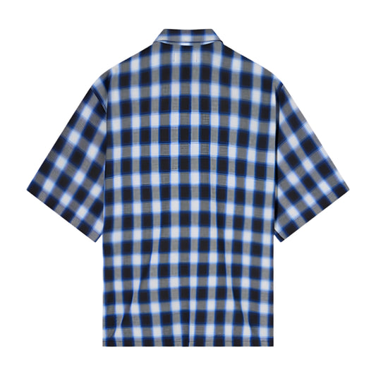 Edwin Millbury Shirt SS Blue / Black