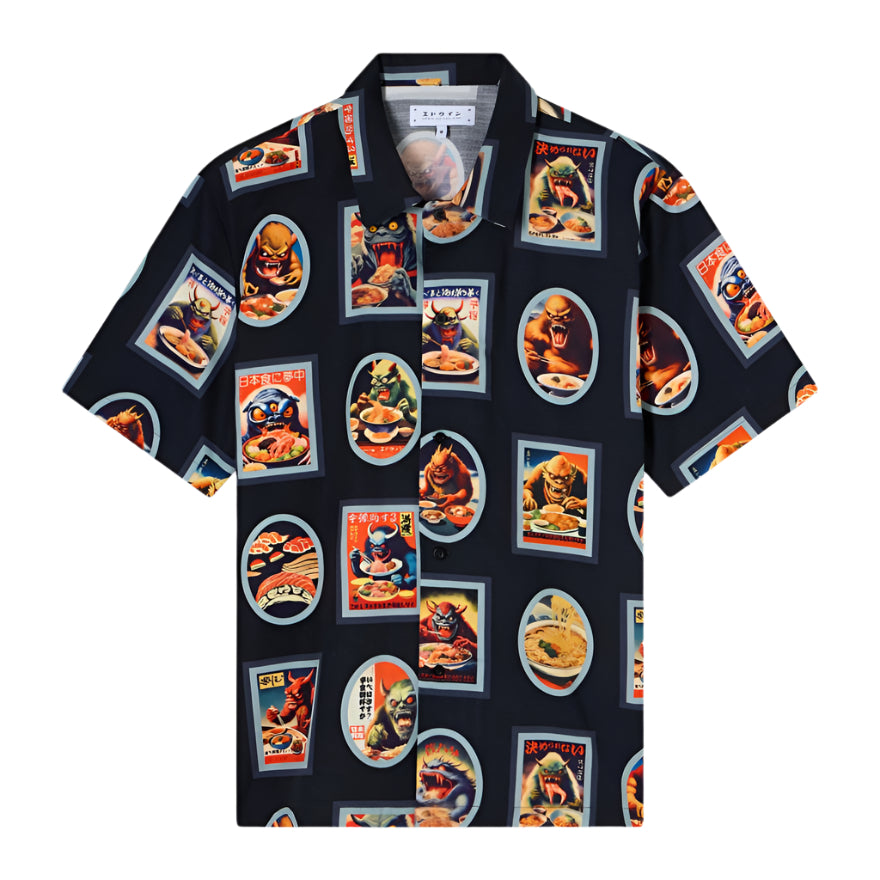 Edwin Hara Hachi Bun Me Shirt SS AOP