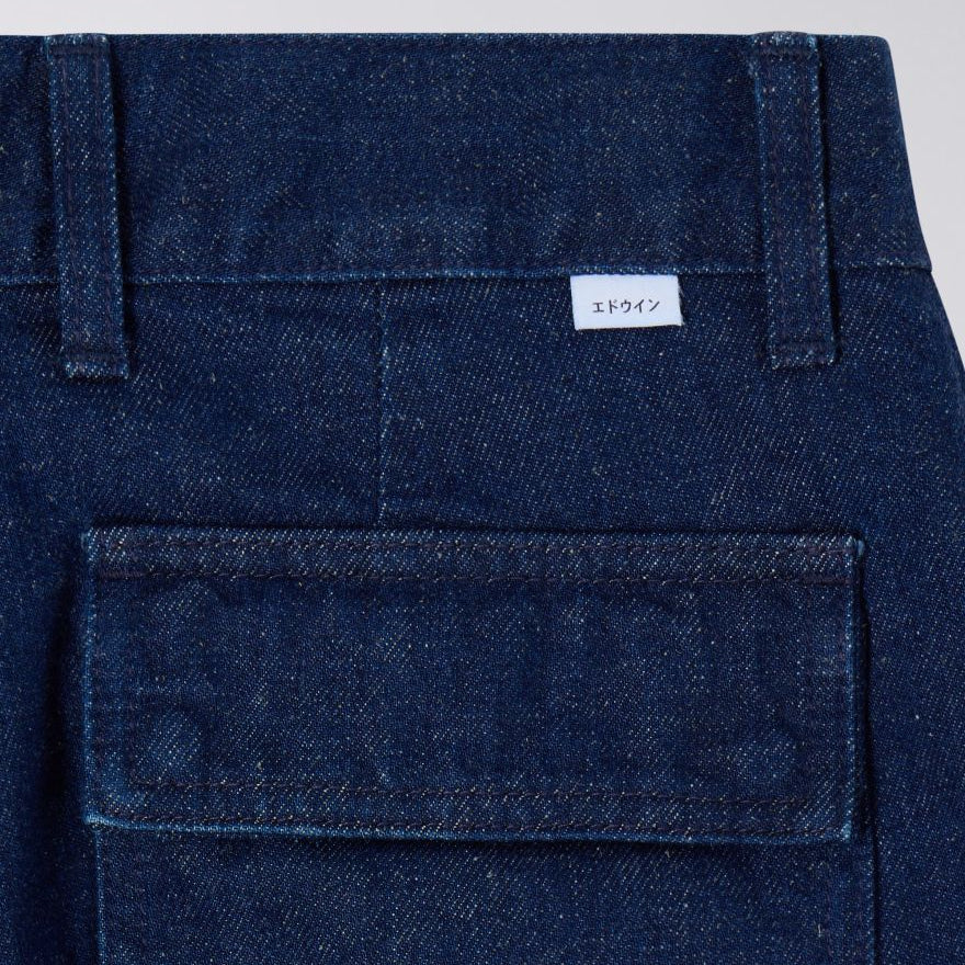 Edwin W' Nora Pant Coral Blue Denim