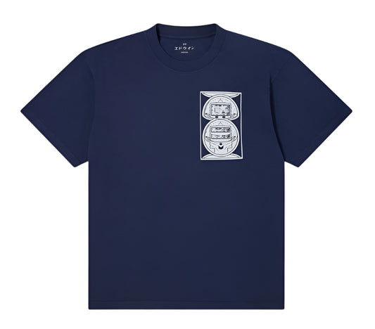 Edwin Slot Machine T-shirt Maritime Blue