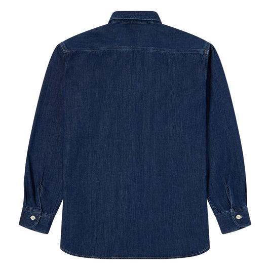 Edwin Mono Work Shirt Blue Dark Used