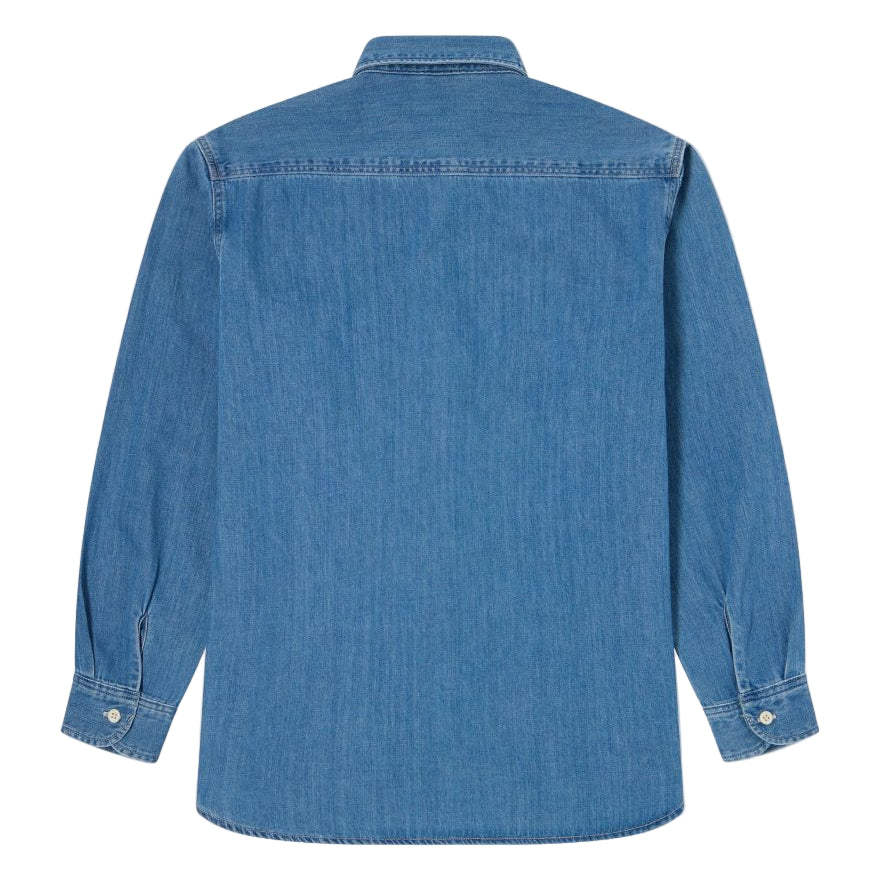 Edwin Mono Work Shirt Blue Light Used