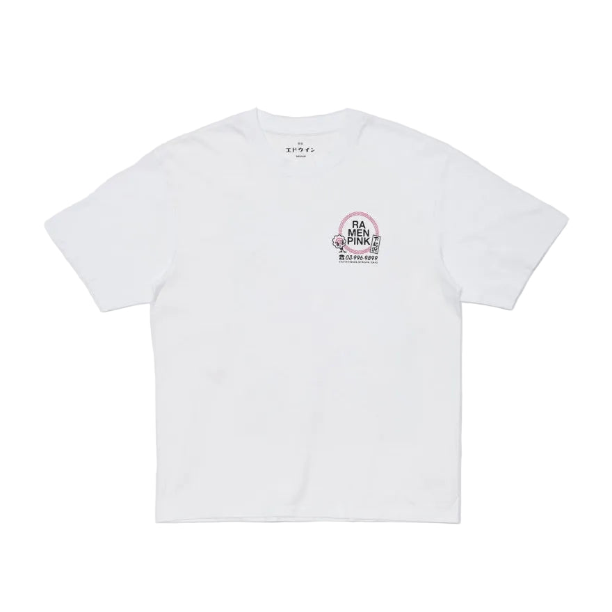 Edwin Ramen Pink TS White