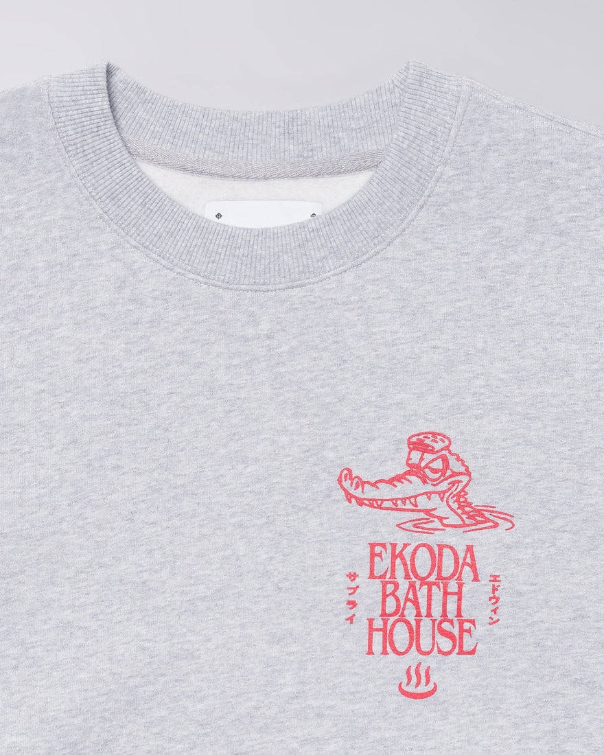 Edwin Ekoda Bath House Sweat Grey Marl
