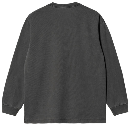 Carhartt WIP L/S Vista T-Shirt Black Garment Dyed