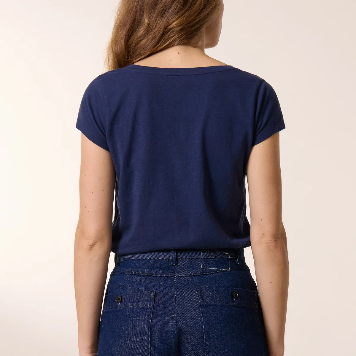 Leon & Harper Tonton T-Shirt Brodery Navy