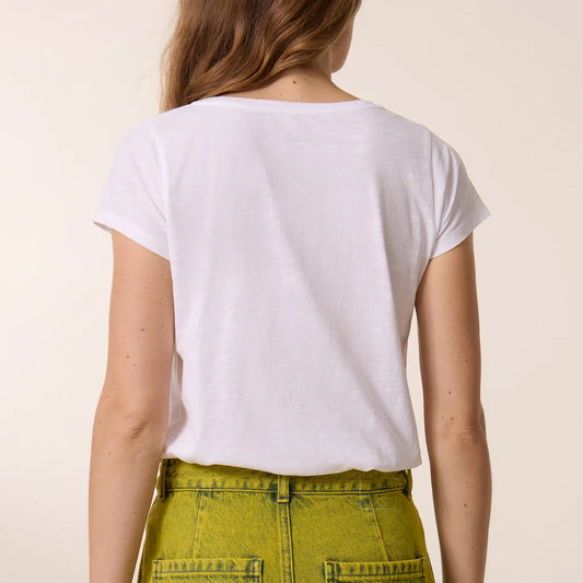 Leon & Harper Tonton T-Shirt Brodery White