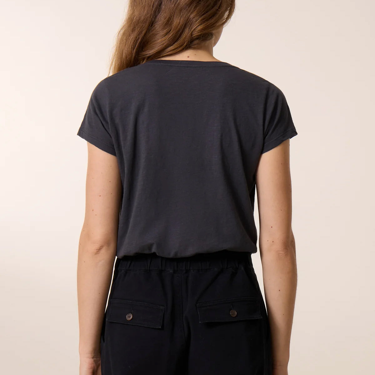 Leon & Harper Tonton T-Shirt Brodery Carbone