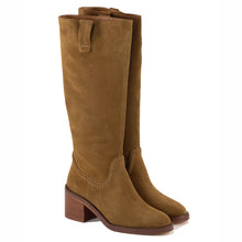 Load image into Gallery viewer, Sessun Lina Grande Boot Suede Tobacco
