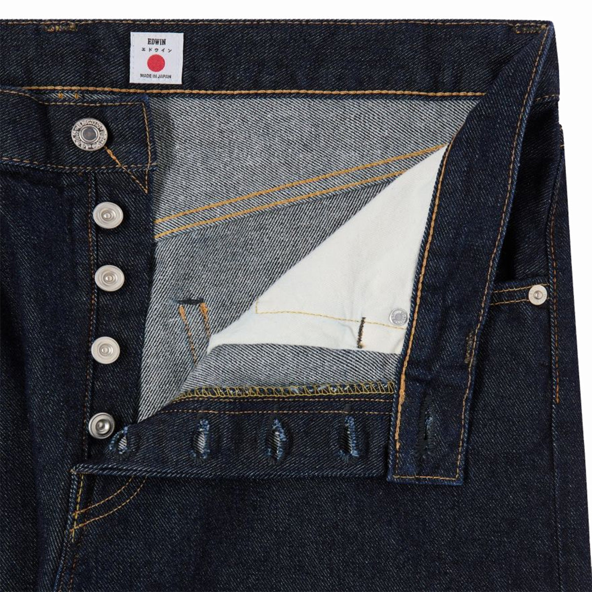 Edwin Loose Straight Kaihara Jean Blue Rinsed