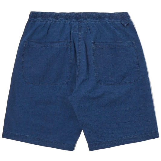 Universal Works Lumber Short Seersucker Washed Indigo