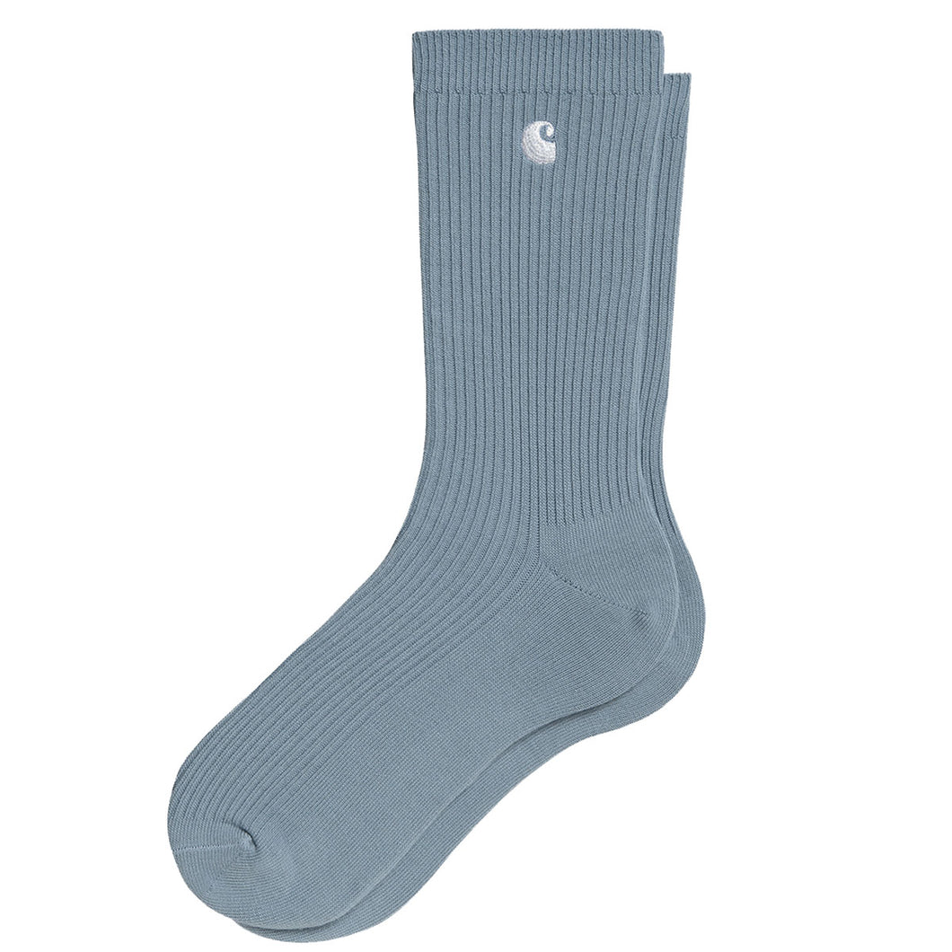 Carhartt WIP Madison Pack Socks Frosted Blue / White