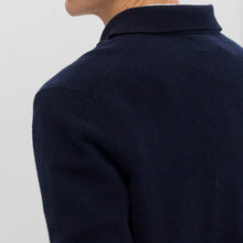 Load image into Gallery viewer, Norse Projects Marco Merino Lambswool Polo Dark Navy
