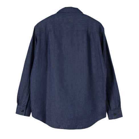MHL Basic Shirt Cotton Linen Denim Indigo