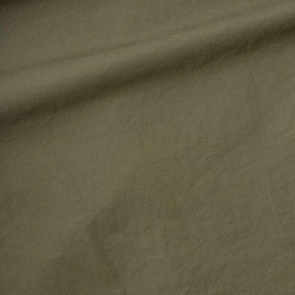 MHL Overall Shirt Washed Cotton Poplin Khaki Green