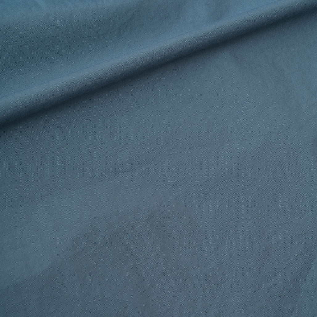 MHL Overall Shirt Washed Cotton Poplin Mineral Blue